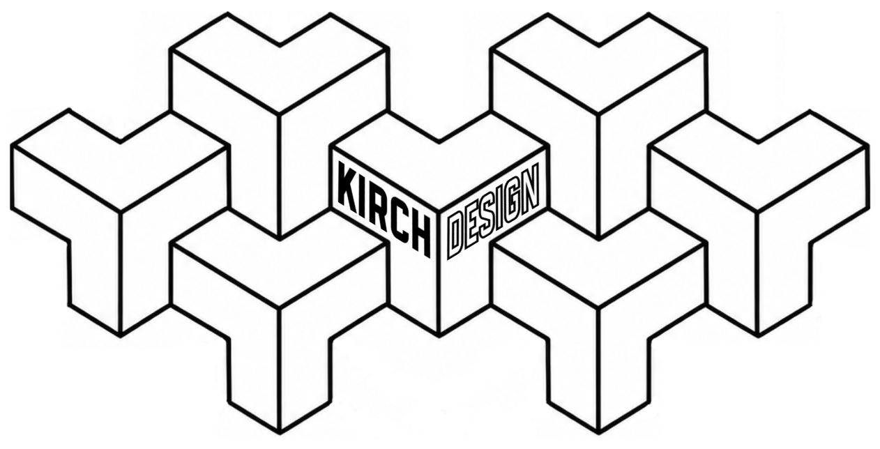 Kirch Design’s interlocking geometric logo pattern